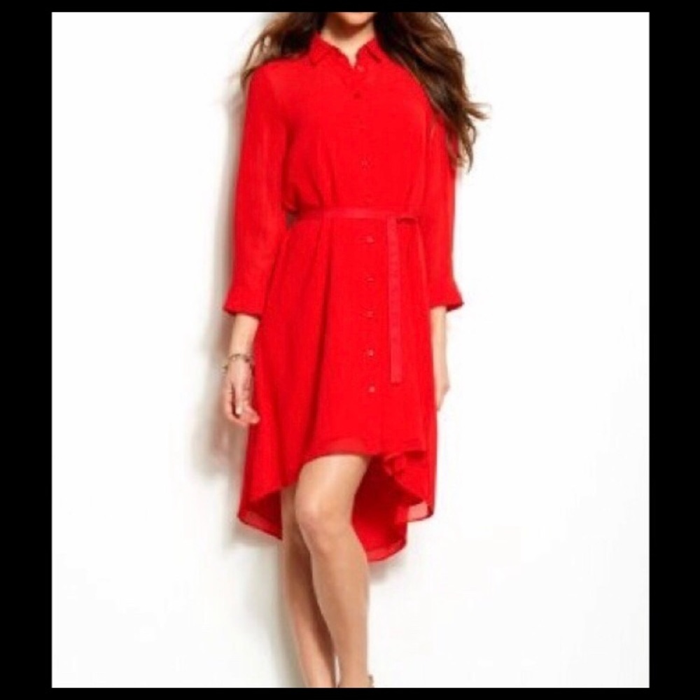 NWOT Armani Exchange chiffon high low dress